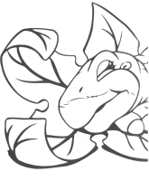 A coloring page of the land before time